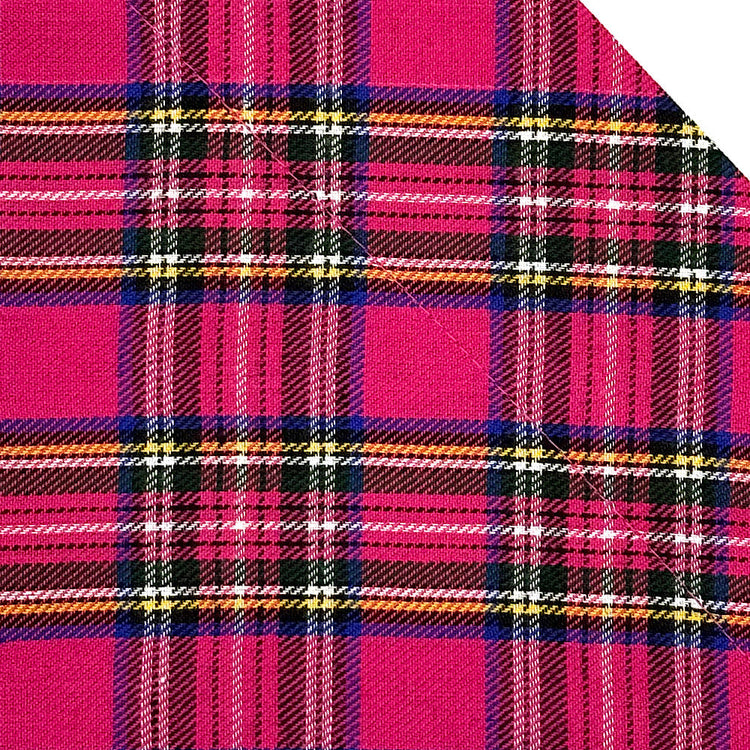 Bright Pink Tartan Fabric Collection