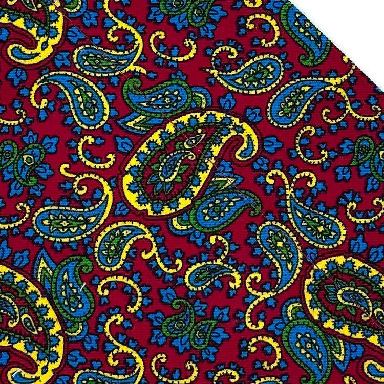 Cherry Paisley Print Corduroy Fabric Collection