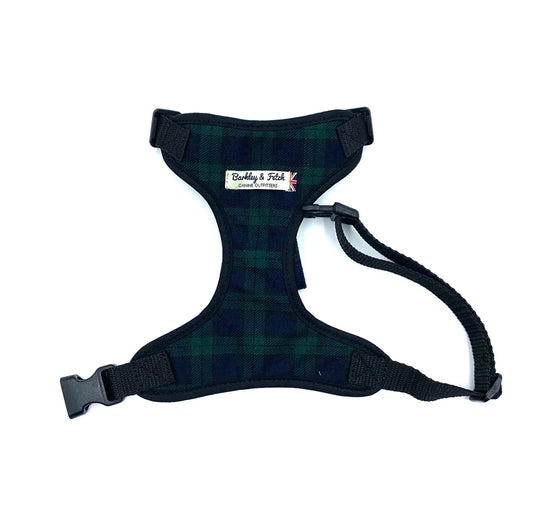 Black Watch Tartan Soft Dog Harness