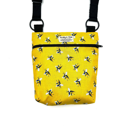 Yellow Bee Print Dog Walking Bag