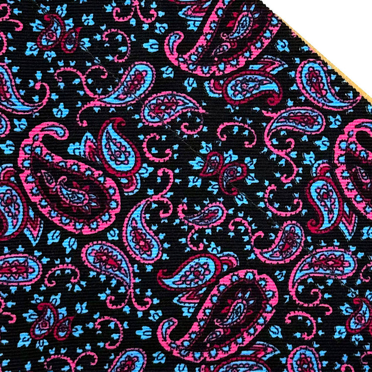 Blue Paisley Print Corduroy Collection
