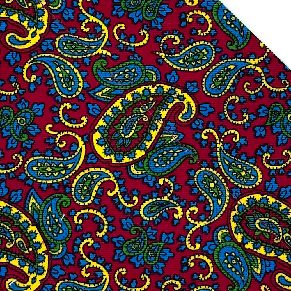 Cherry Paisley Print Corduroy Fabric Collection
