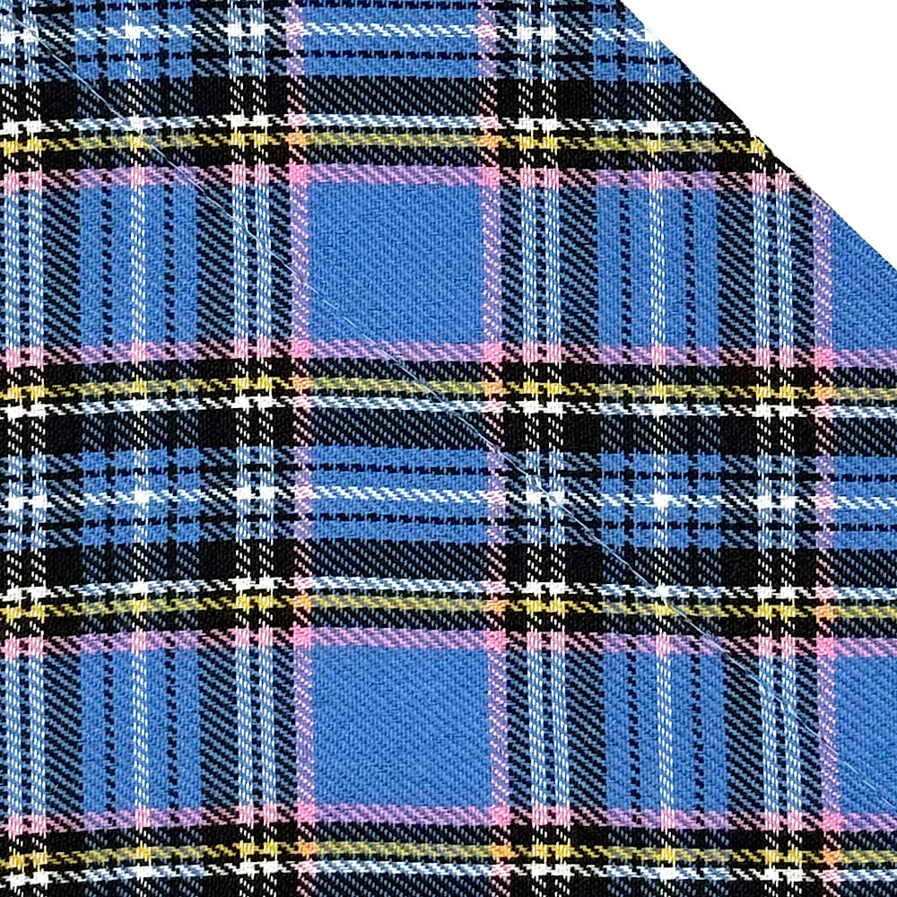 Pale Blue Tartan Fabric Collection