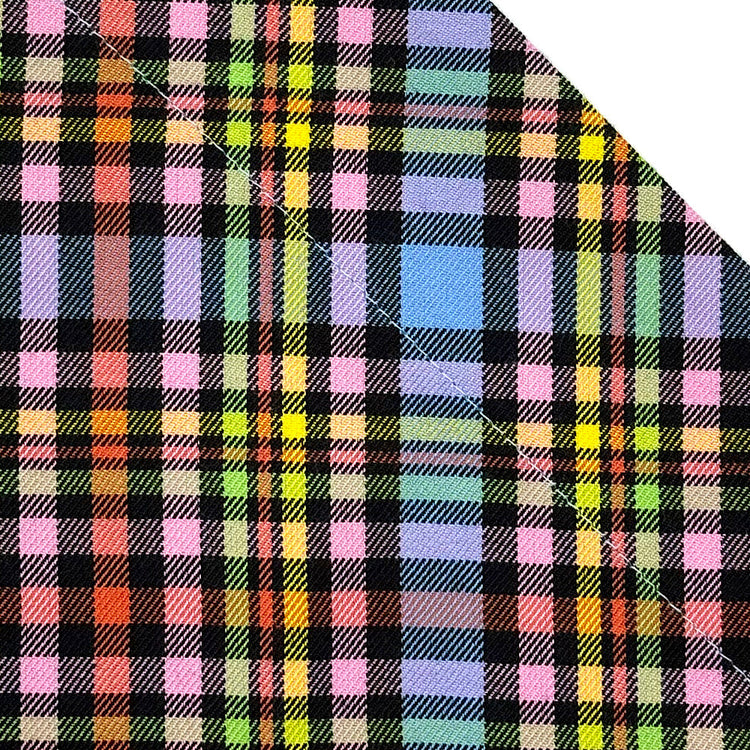 Pastel Rainbow Check Fabric Collection