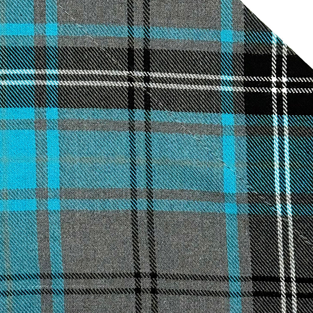 Turquoise/Grey Tartan Fabric Collection