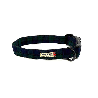 Black Watch Tartan Dog Collar