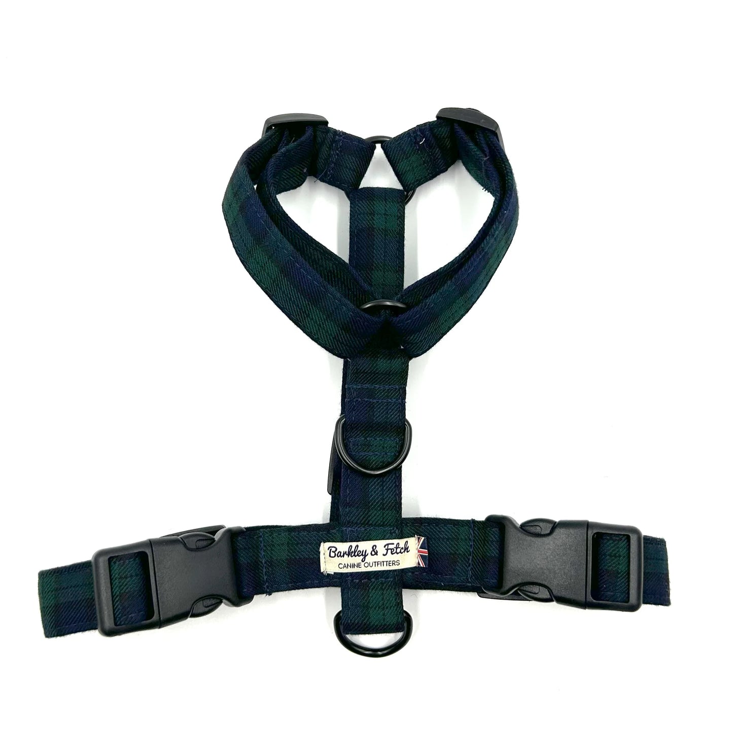 Black Watch Tartan Strap Dog Harness