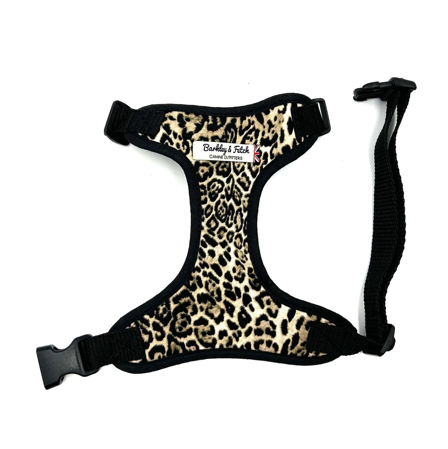 Leopard Print Soft Dog Harness