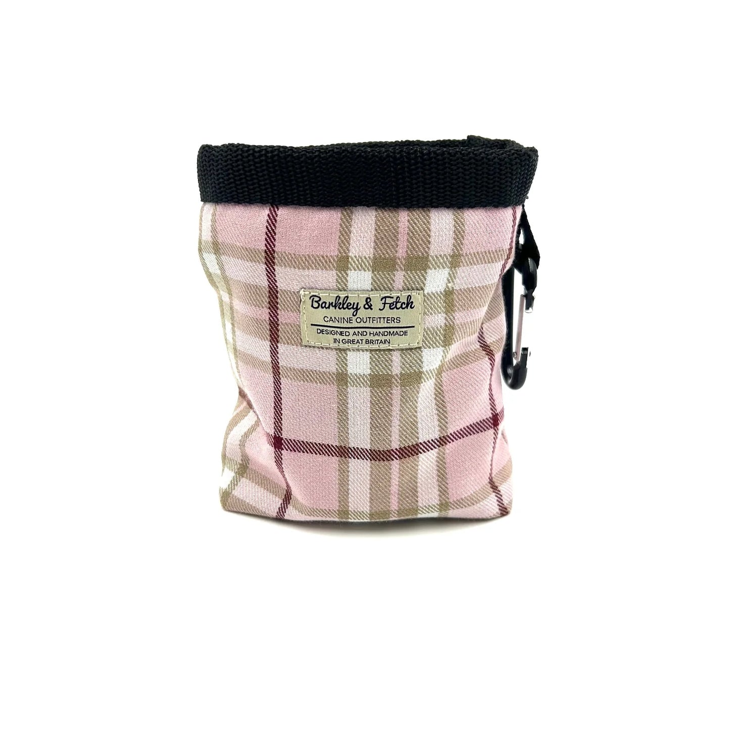 Pale Pink Tartan Treat Pouch