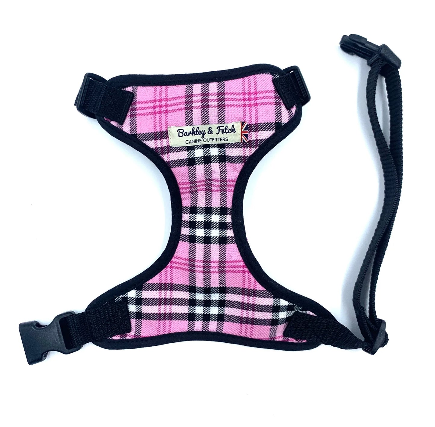 PinkBerry Check Soft Dog Harness