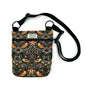Black Strawberry Thief Dog Walking Bag