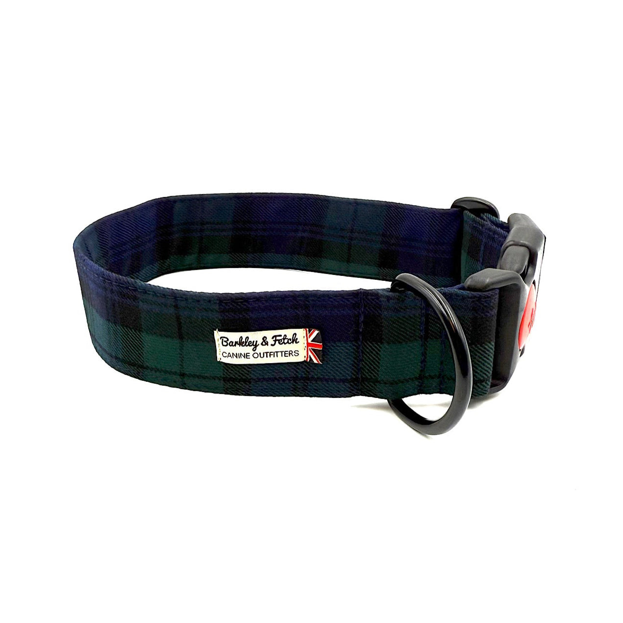 Black Watch Tartan WIDE Dog Collar