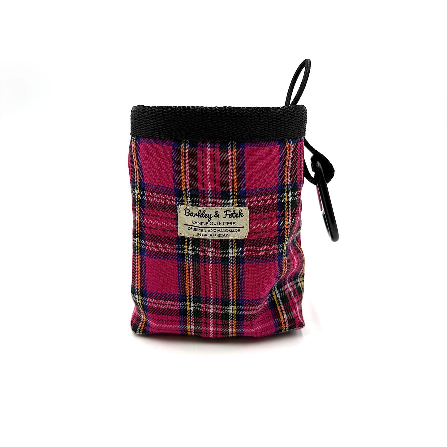 Bright Pink Tartan Treat Pouch