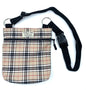 Caramel Tartan Dog Walking Bag