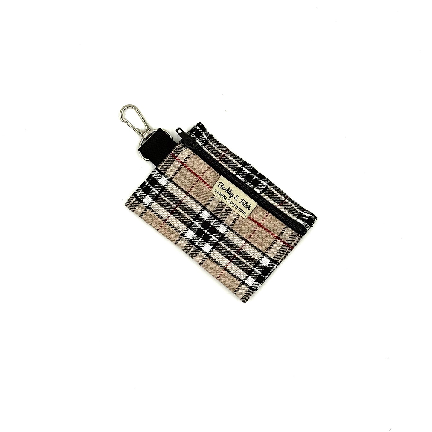 Caramel Tartan Poo Bag Holder