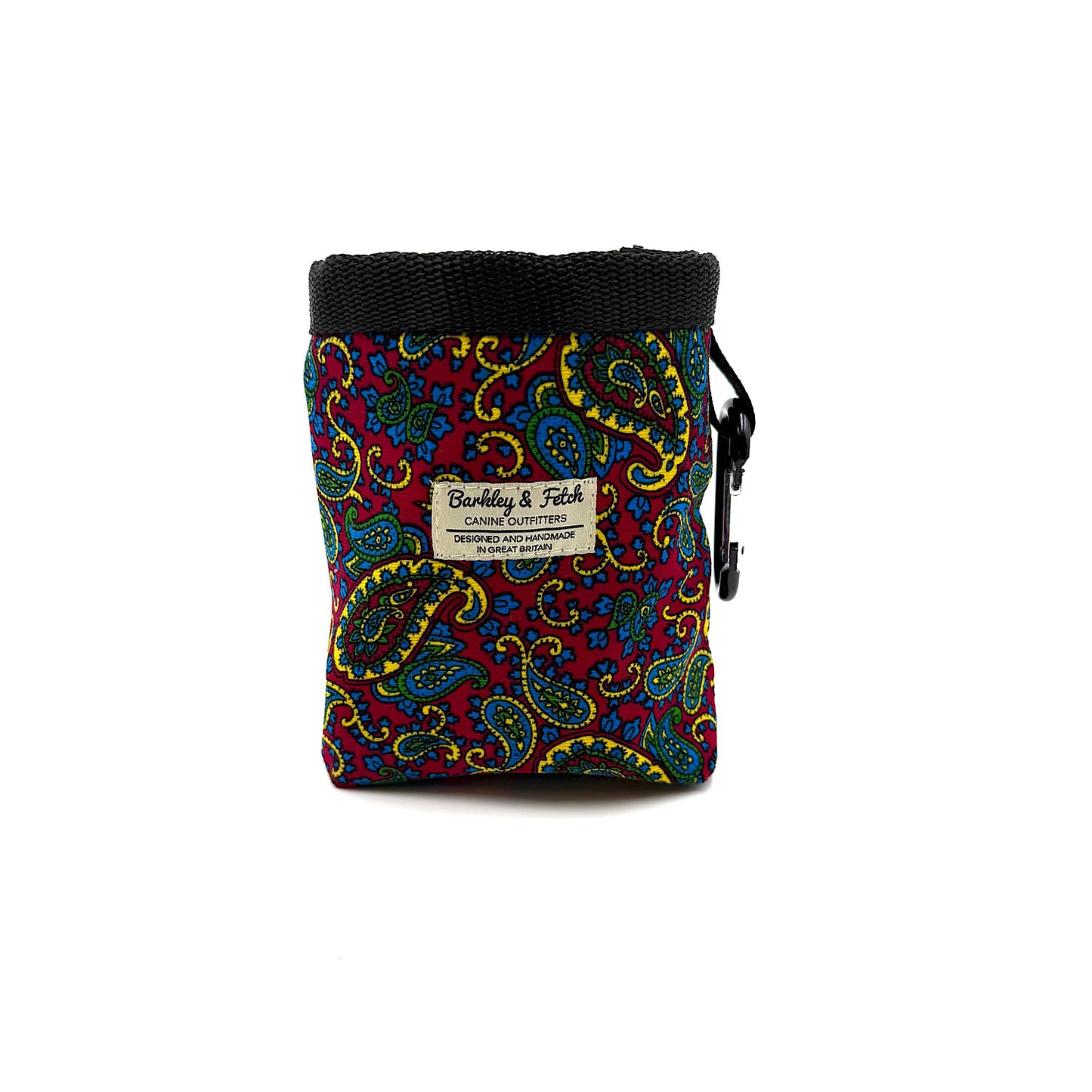 Cherry Paisley Print Corduroy Treat Pouch