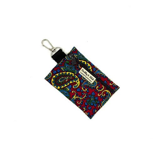 Cherry Paisley Poo Bag Holder