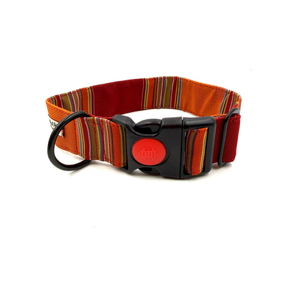 Deckchair Stripe WIDE Dog Collar