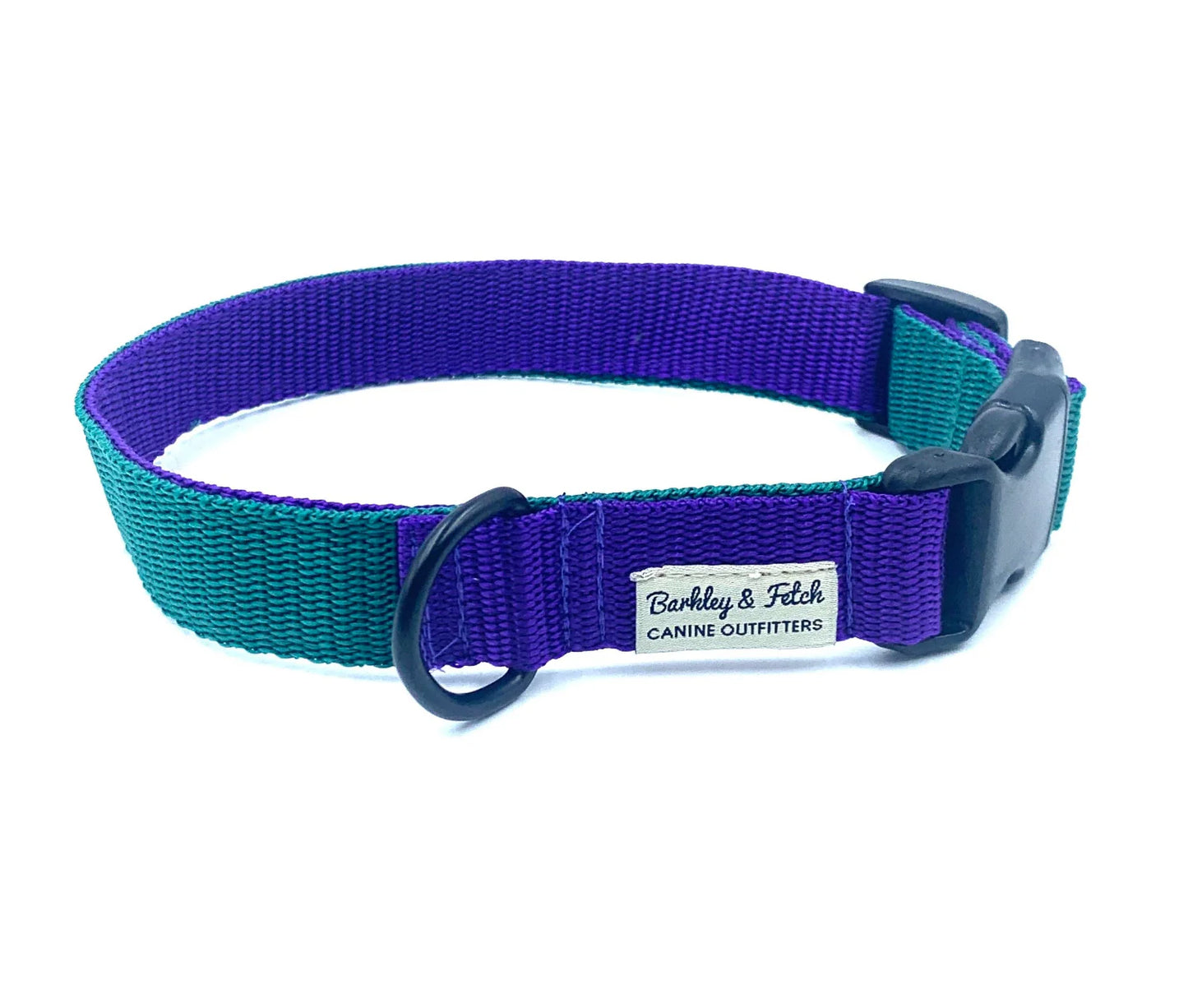 Colour Block Webbing Dog Collar