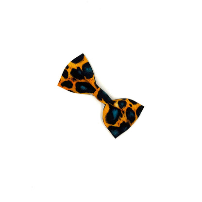 Funky Leopard Print Dog Bow