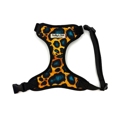 Funky Leopard Print Soft Dog Harness