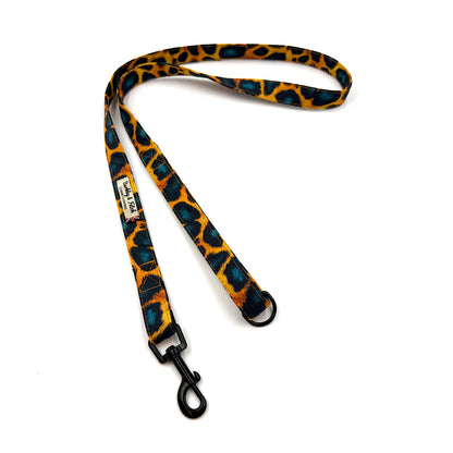 Funky Leopard Print Dog Lead