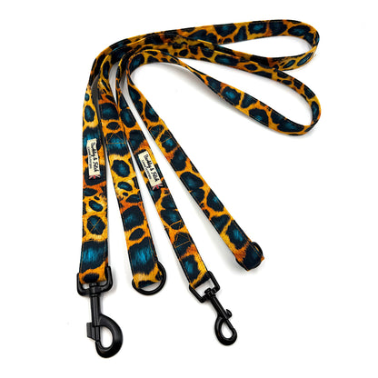 Funky Leopard Print Dog Lead