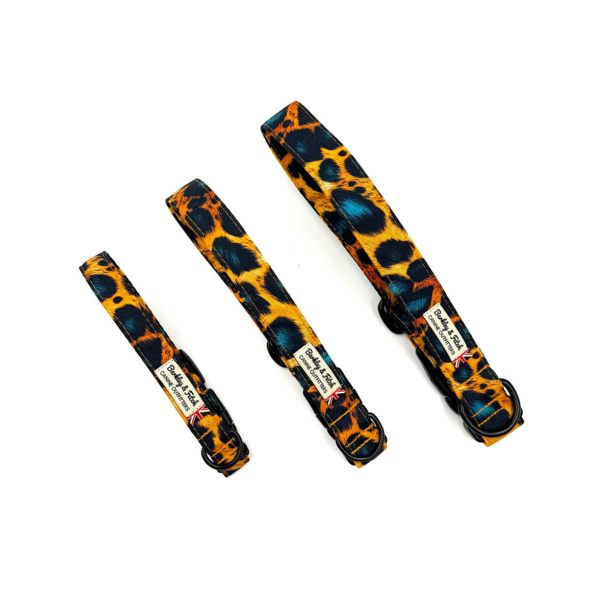 Funky Leopard Print Dog Collar