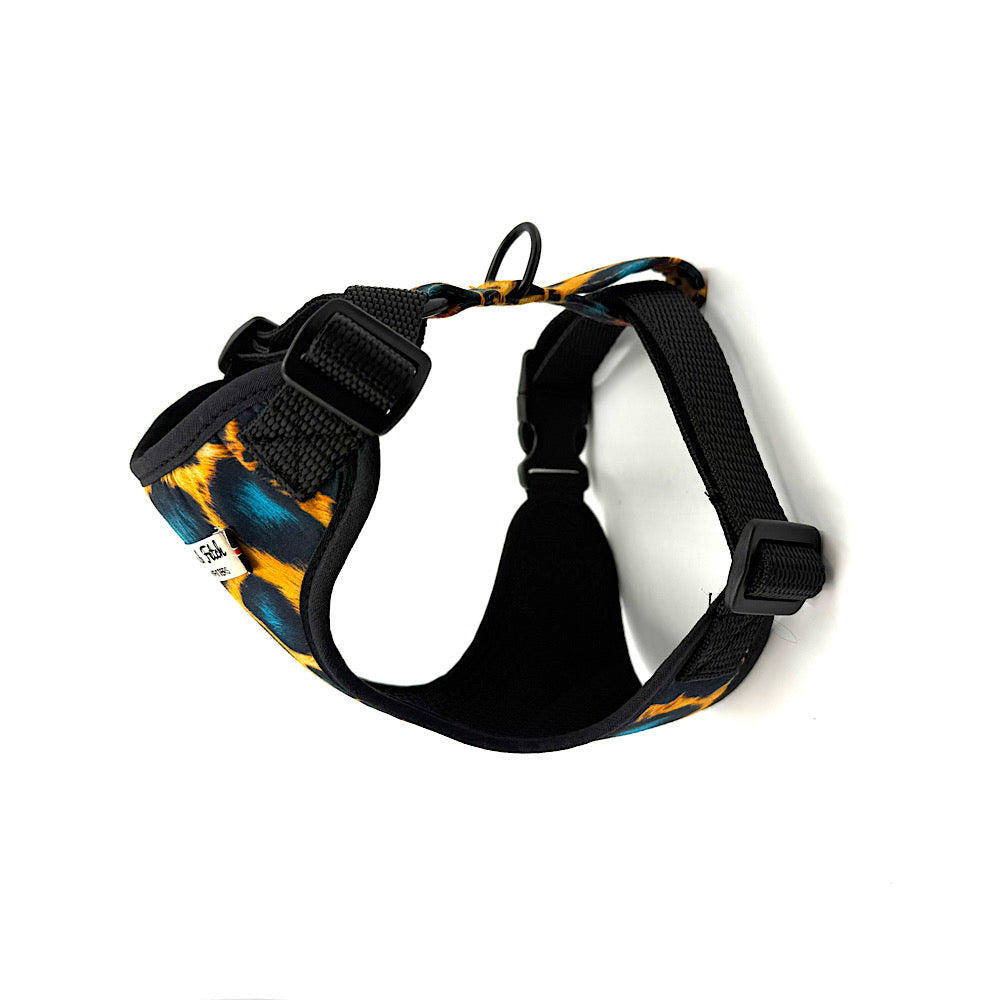 Funky Leopard Print Soft Dog Harness