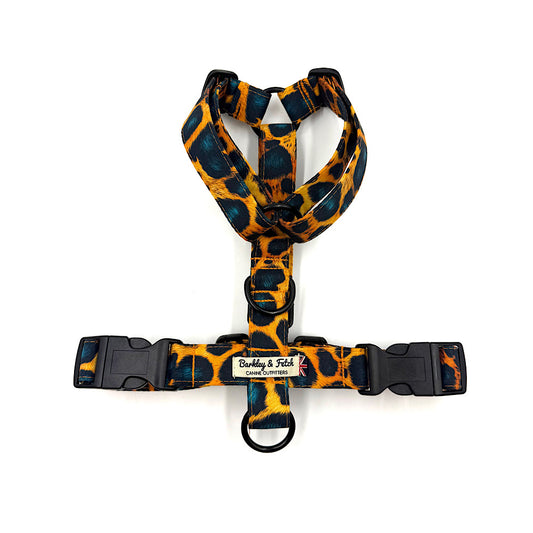 Funky Leopard Print Strap Dog Harness