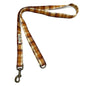 Gingerbread Check Dog Lead