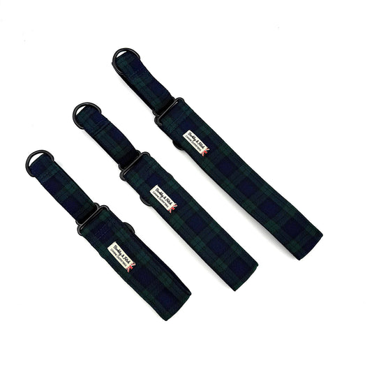 Black Watch Check Martingale Dog Collar