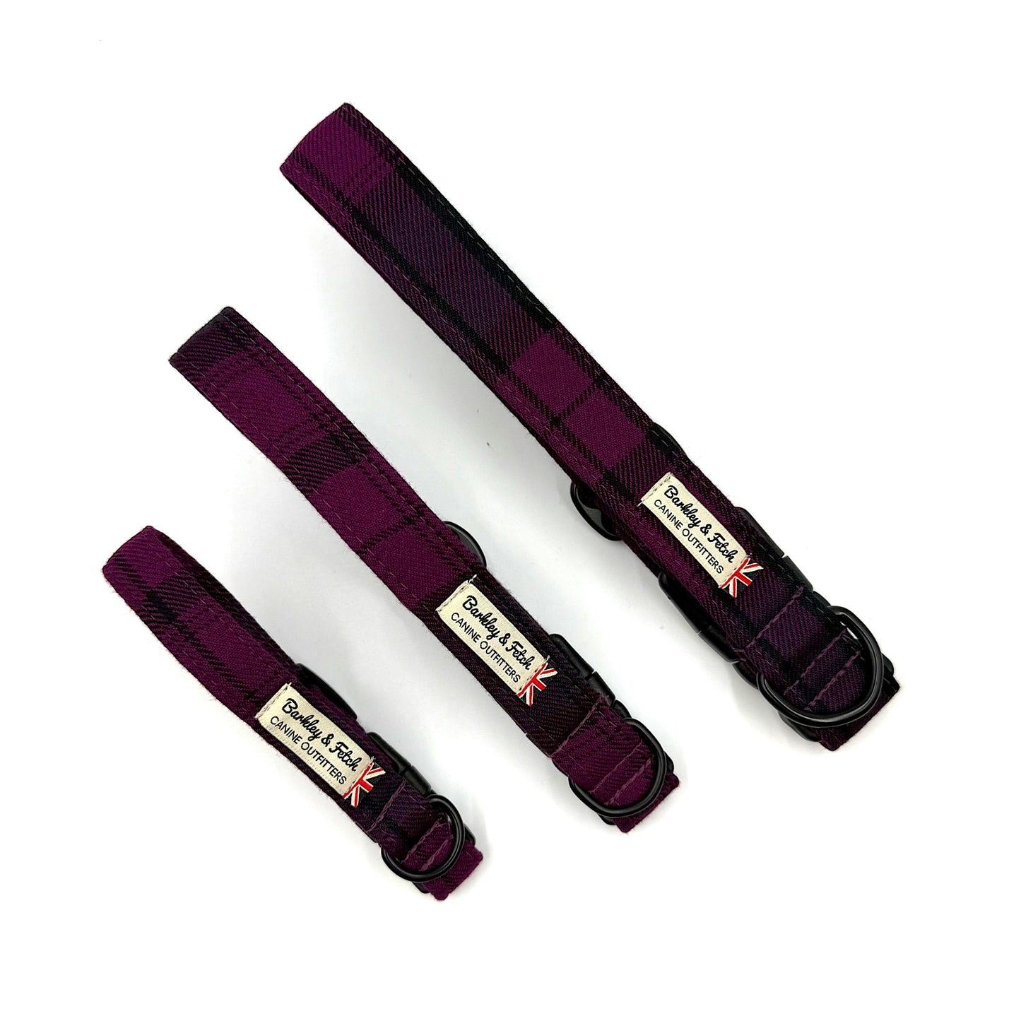 Mulberry Tartan Dog Collar