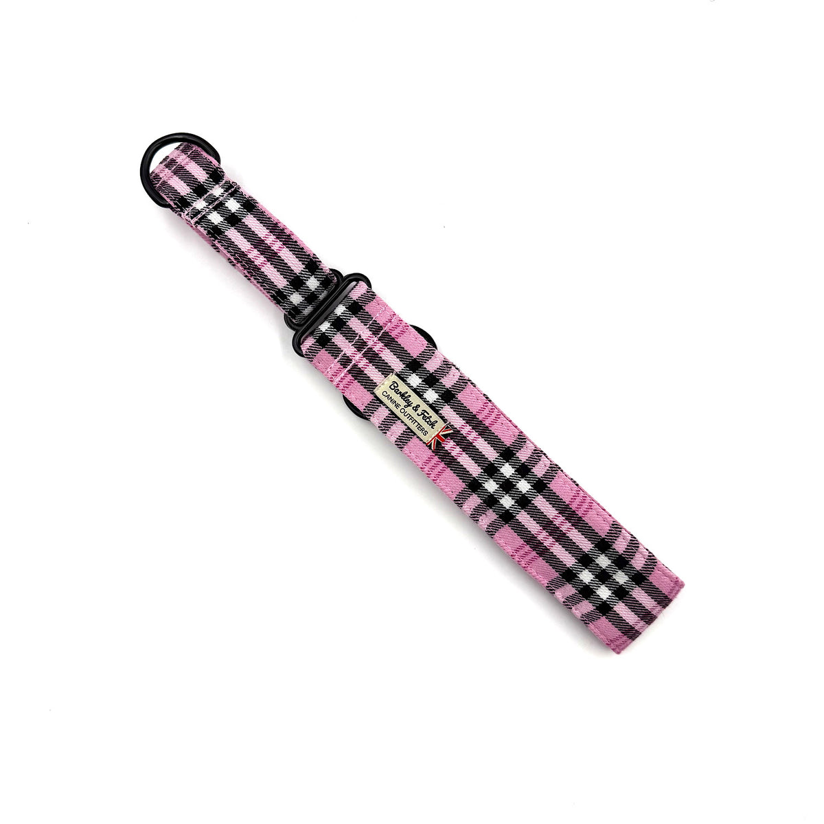 PinkBerry Check Martingale Dog Collar