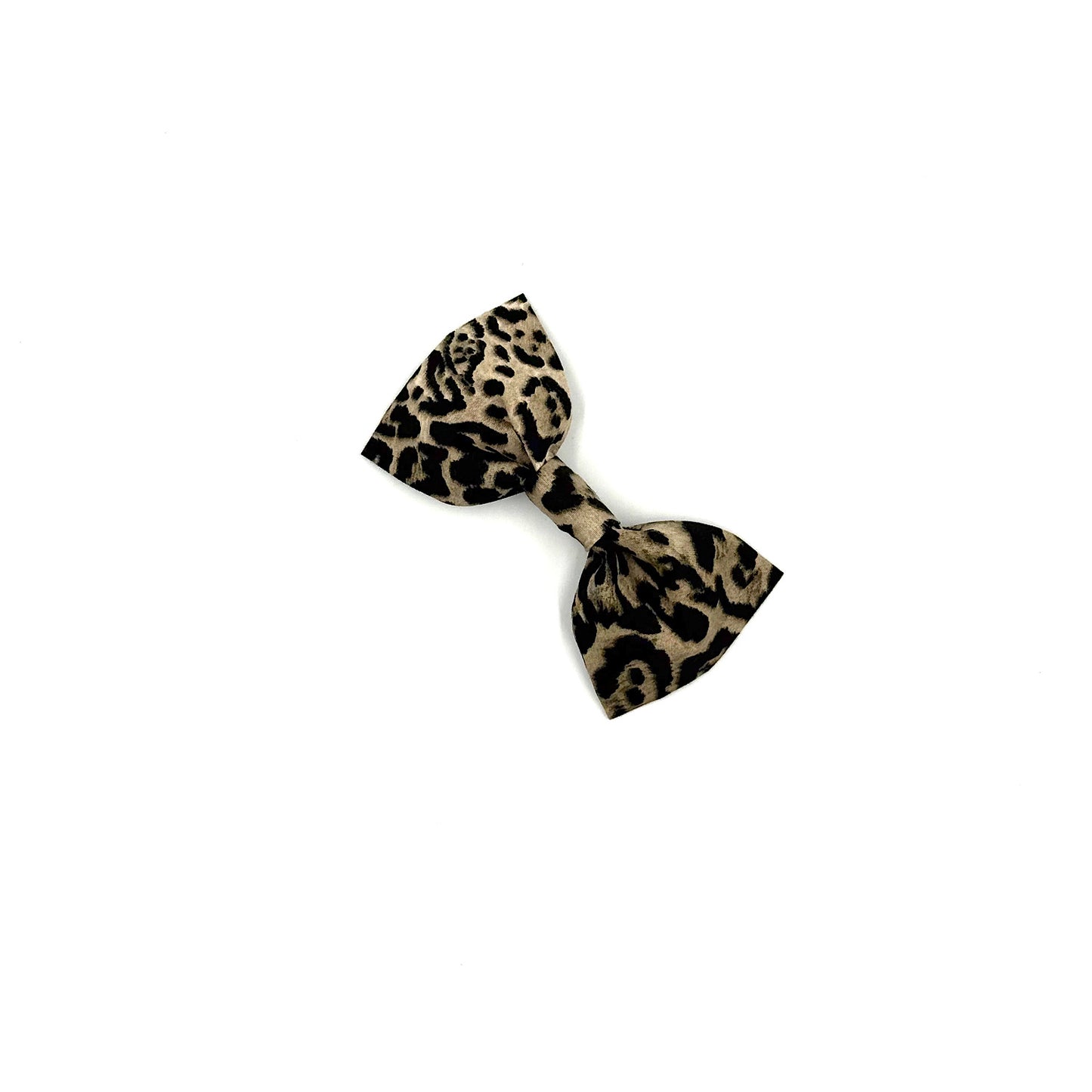 Leopard Print Dog Bow