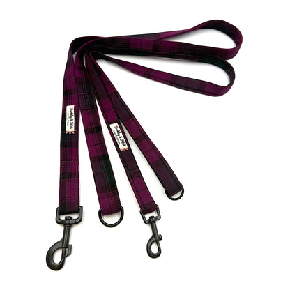Mulberry Tartan Dog Lead