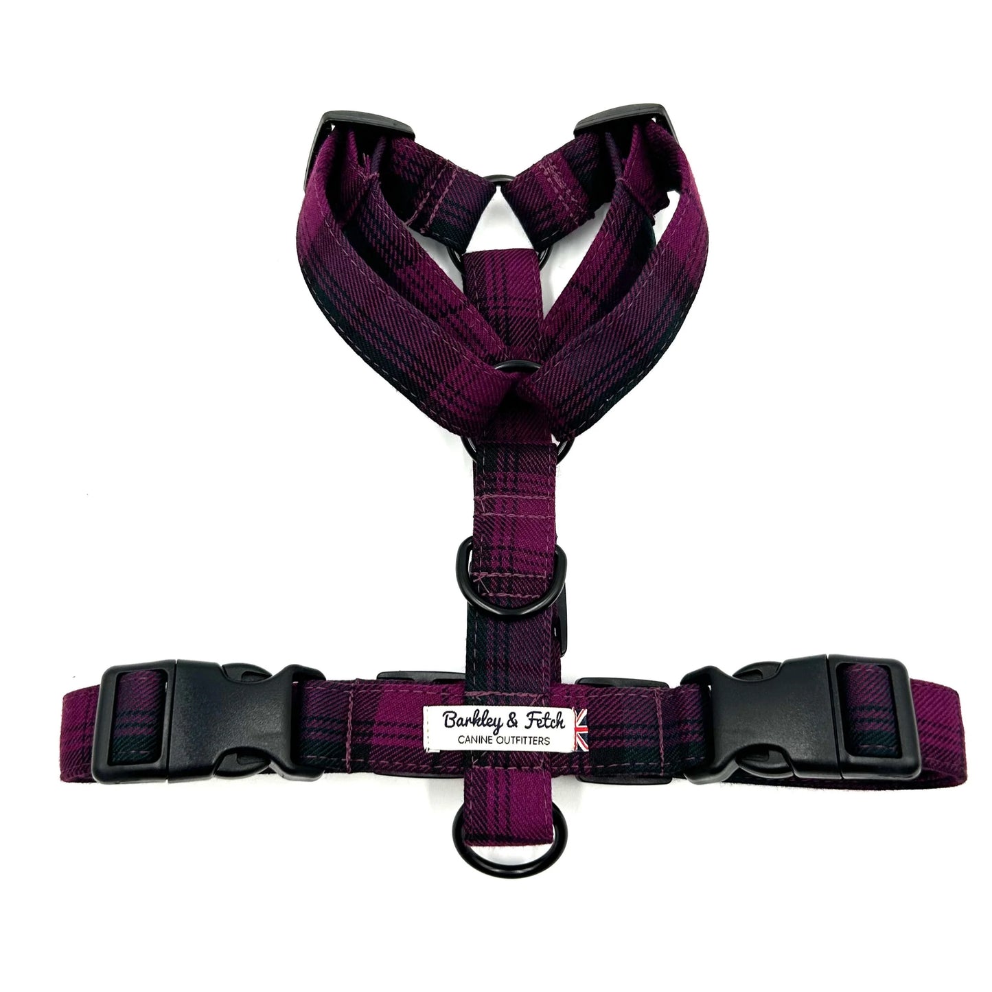 Mulberry Tartan Strap Dog Harness