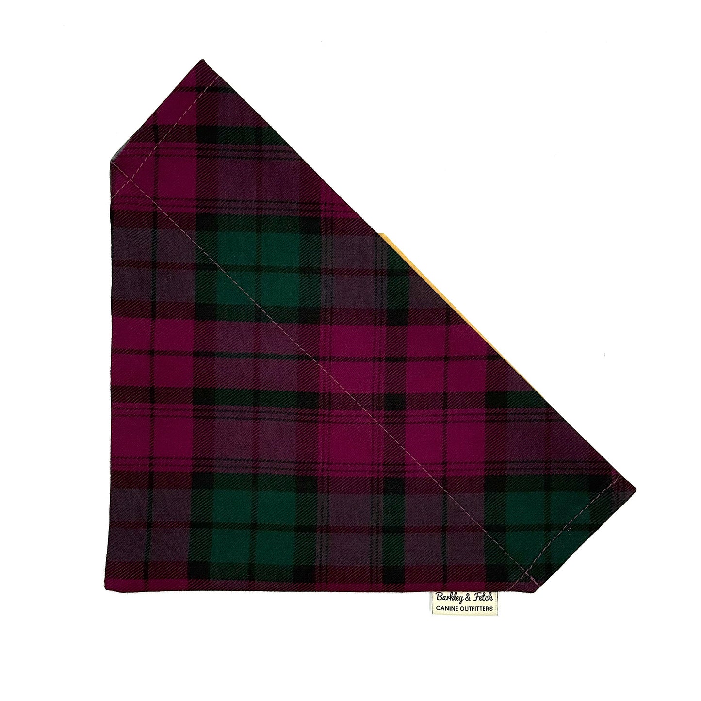Mulberry Tartan Dog  Bandana