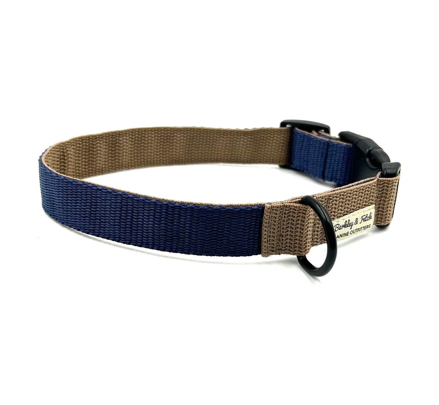 Colour Block Webbing Dog Collar
