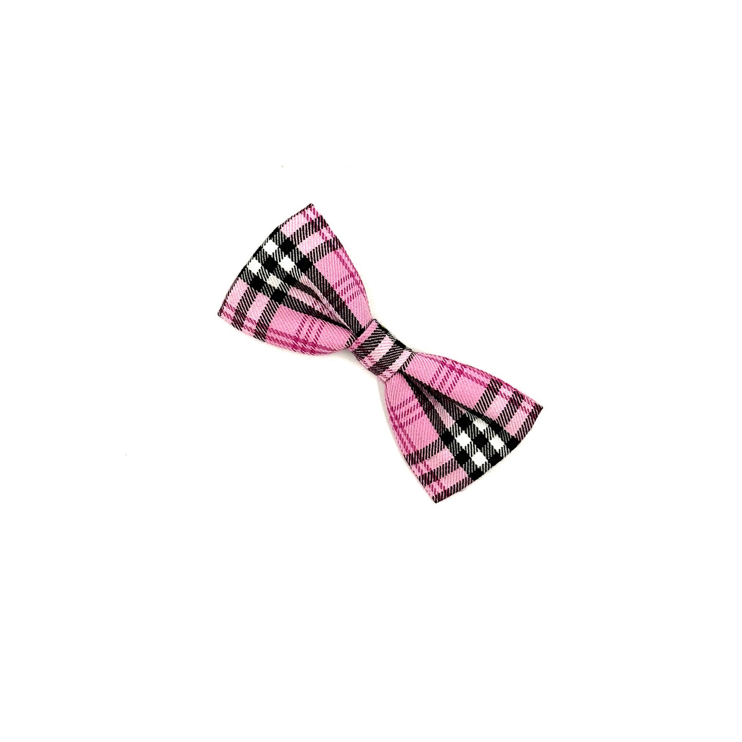 PinkBerry Check Dog Bow