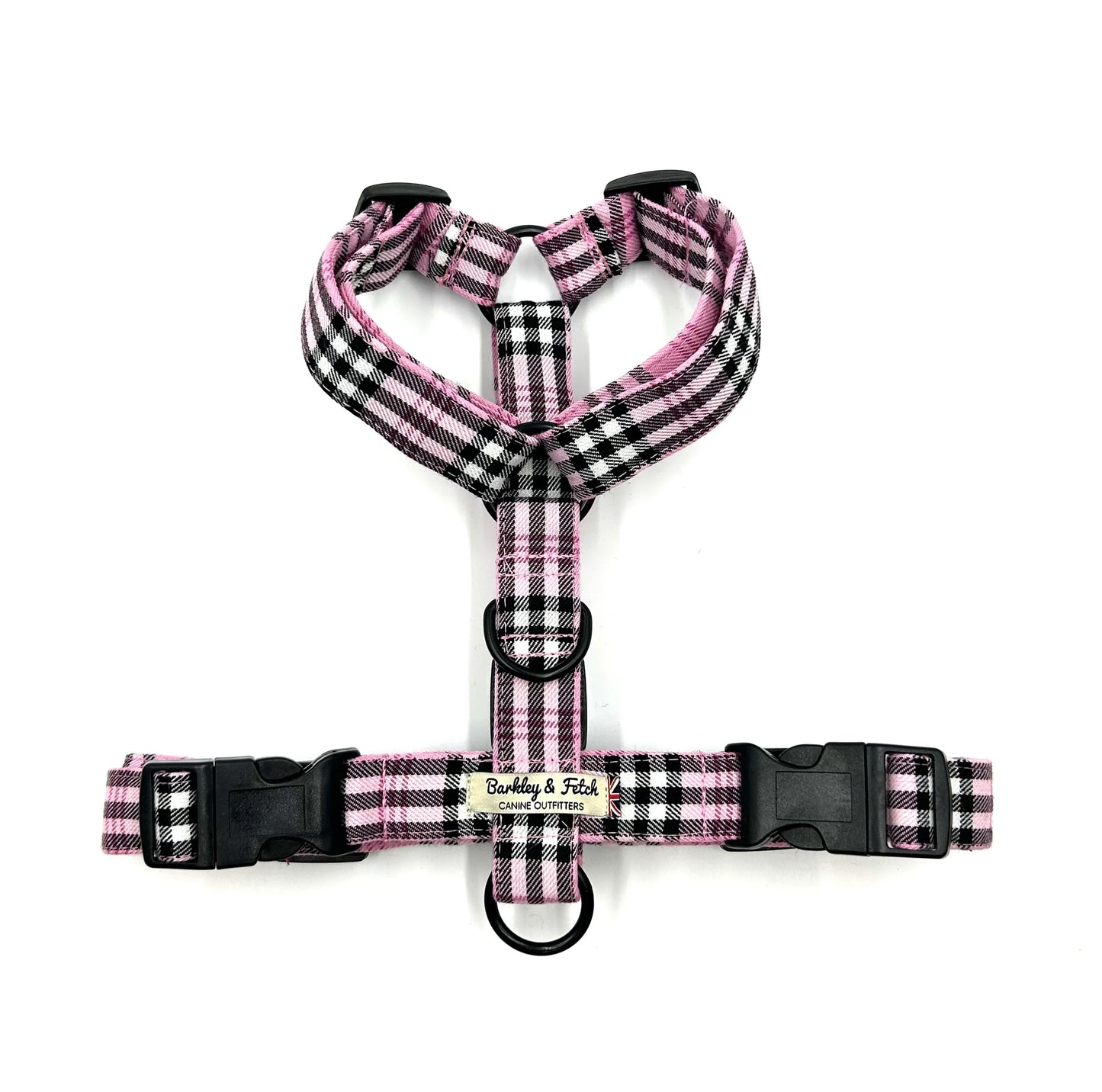 PinkBerry Check Strap Dog Harness