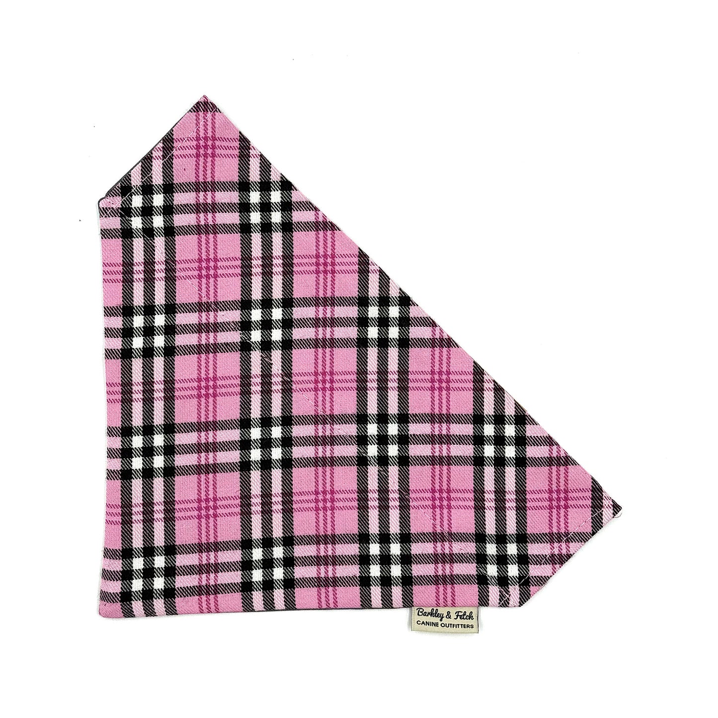 PinkBerry Check Dog  Bandana
