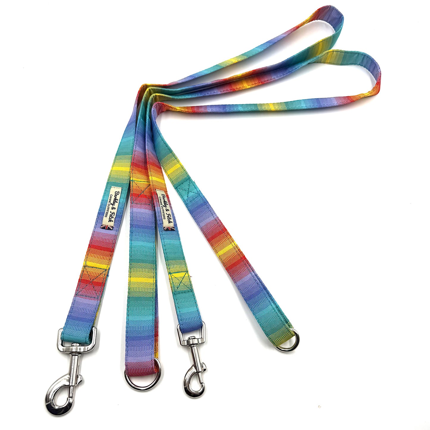 Rainbow Stripe Weatherproof Dog Lead