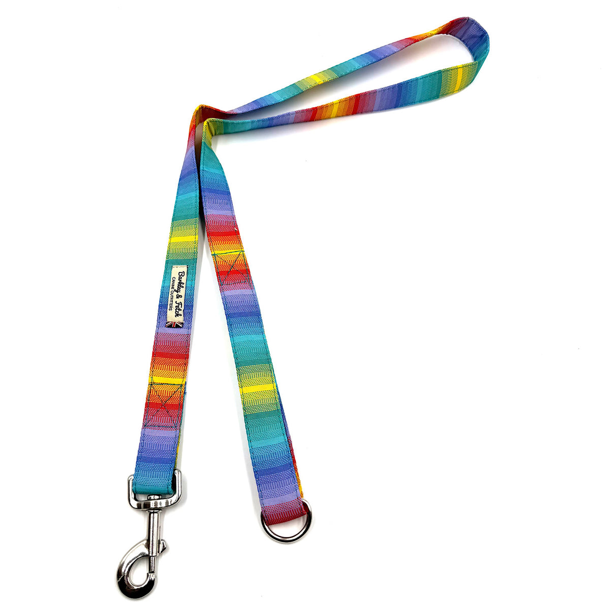 Rainbow Stripe Weatherproof Dog Lead