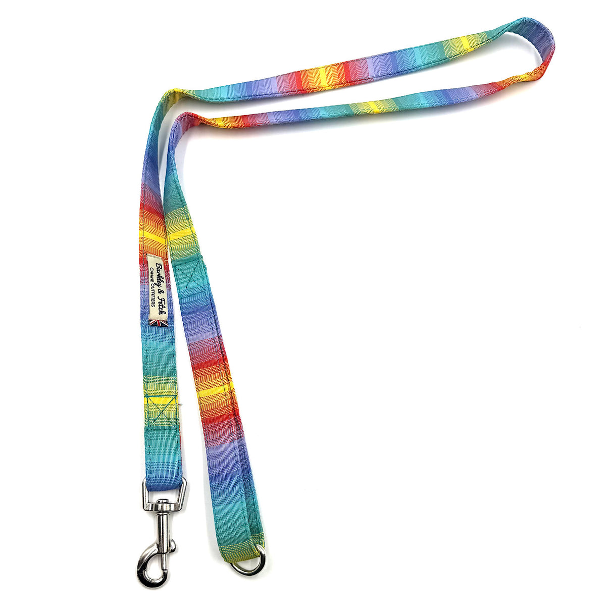 Rainbow Stripe Weatherproof Dog Lead