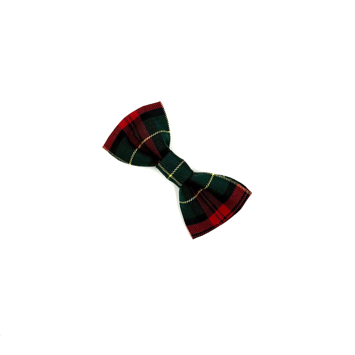 Red and Green Tartan Dog Bow
