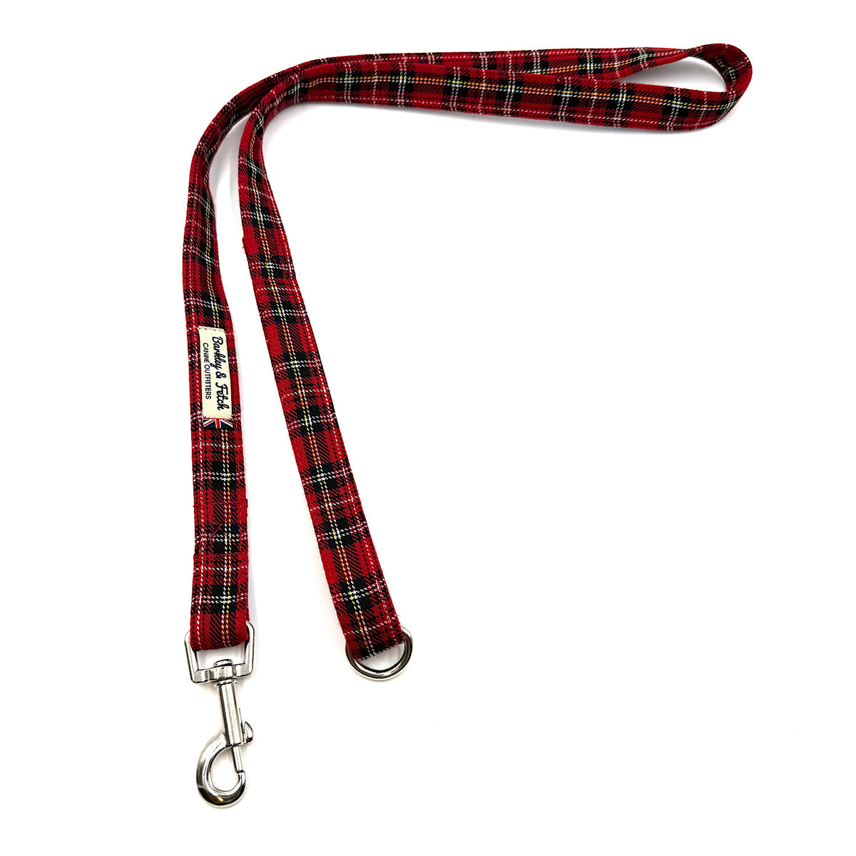 Red Tartan Dog Lead