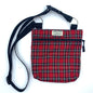 Red Tartan Dog Walking Bag