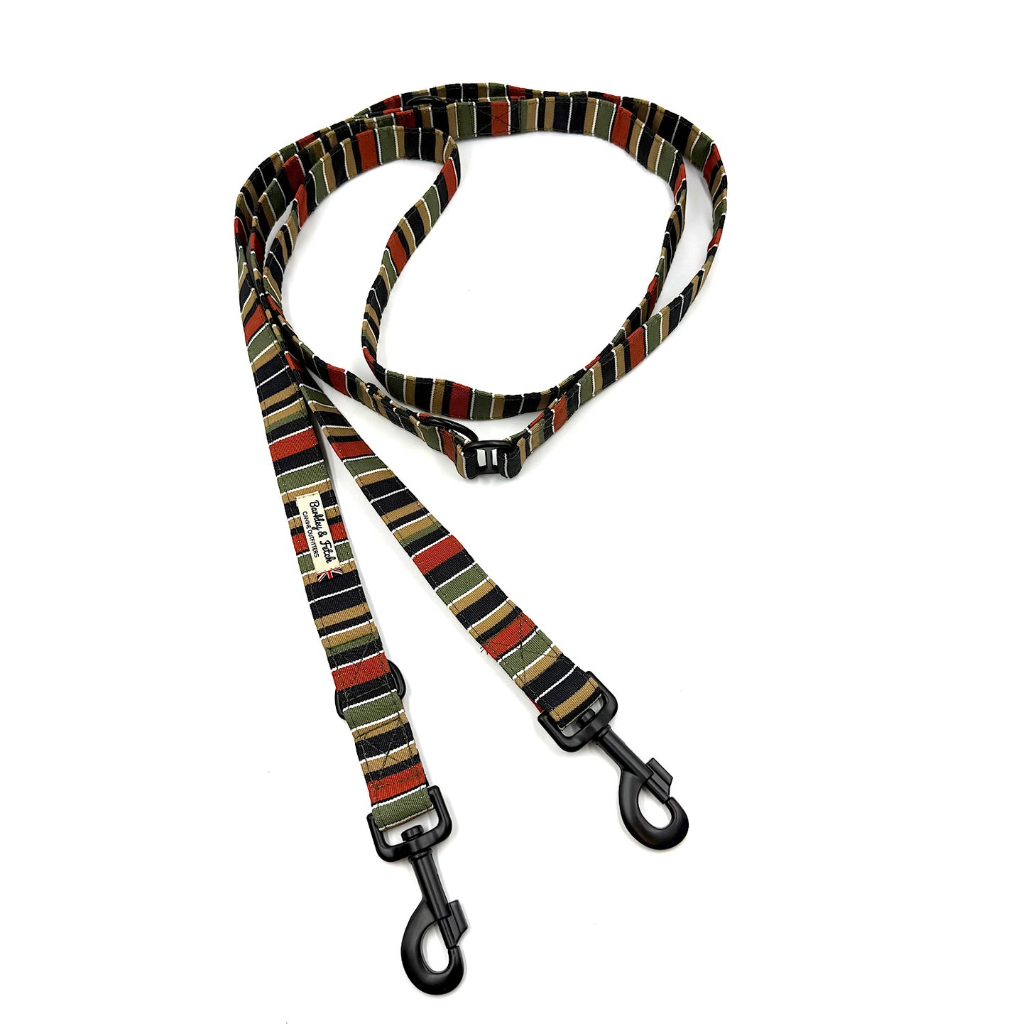 Roman Stripe Multiway 2M Double End Dog Lead