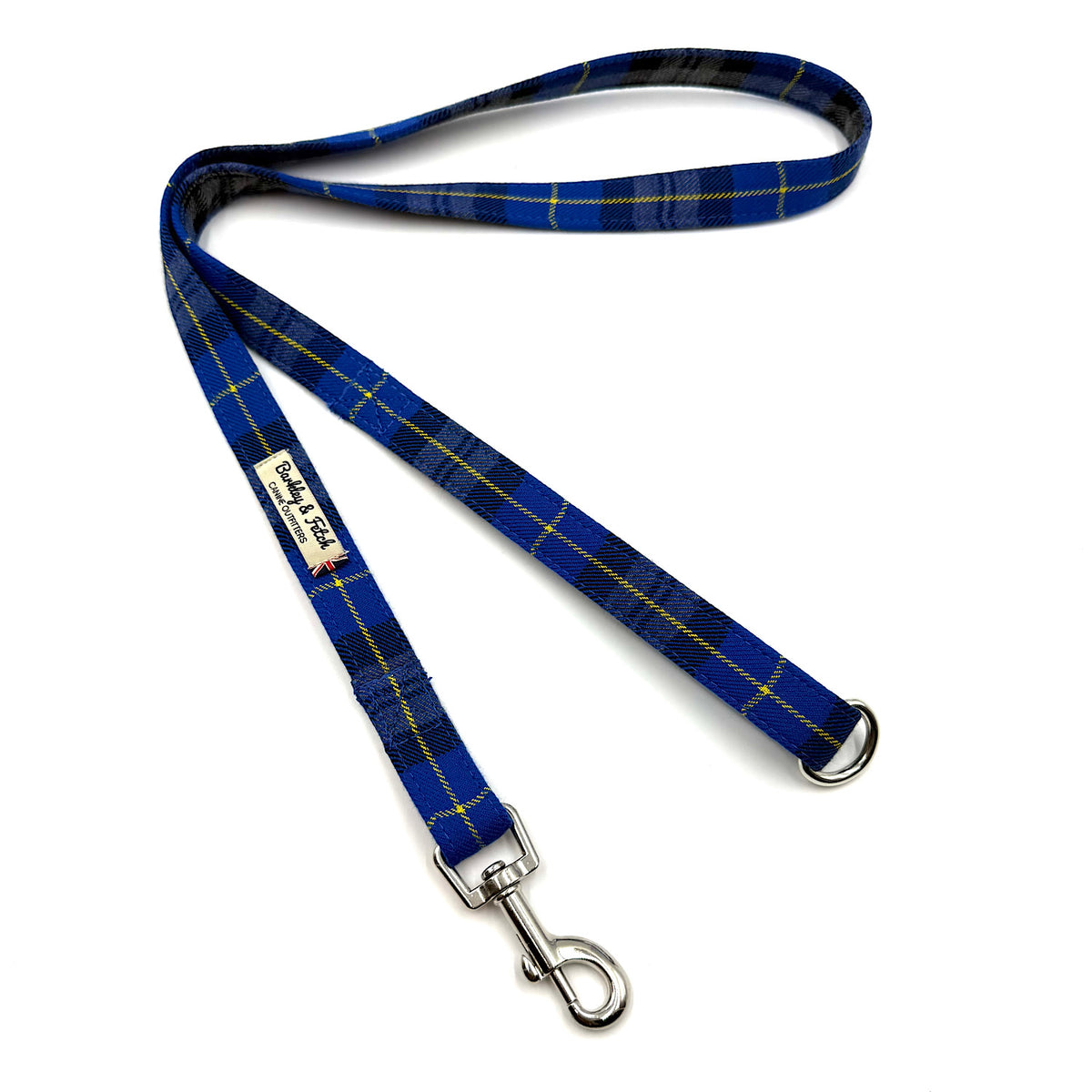 Royal Blue Tartan Dog Lead